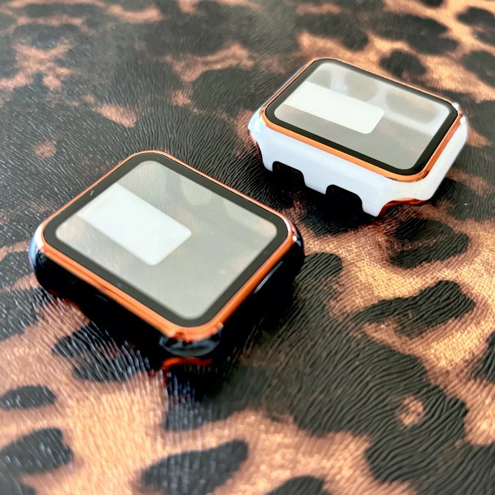 Black and White Smartwatch Cases- Set of 2 / 38MM